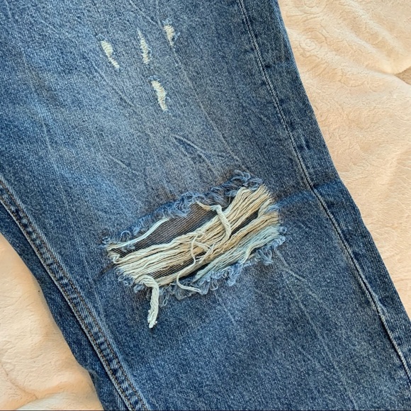 NWT ZARA men’s capris distressed jeans-size 32 - Picture 8 of 12